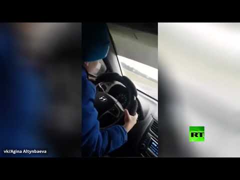 طفل يقود سيارة بسرعة 130 كمساعة في جمهورية تتارستان الروسية