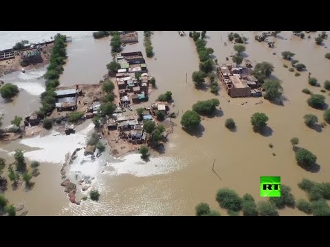 شاهد لقطات جديدة لفيضانات السودان المدمرة تحبس الأنفاس